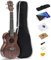 26-Zoll-Tenor-Ukulele mit massivem Mahagoni-Oberteil, Paket inklusive Gigbag, Riemen, Nylonsaiten, Capo, Picks