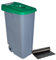 Denox DEN014 Contenedor Reciclo 110 litros Abierto, Verde, 420x570x880 mm