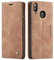 QLTYPRI Hülle für Samsung Galaxy A40, Vintage Dünne Handyhülle mit Kartenfach Geld Slot Ständer PU Ledertasche TPU Bumper Wallet Case Flip Schutzhülle für Samsung Galaxy A40 - Braun