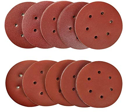100 Tlg 150Mm 40 Bis 2000 Arten Körnung Schleifscheiben Schleifpapiere Exzenterschleifmaschinen Körnung Mit 6 Löchern Für Exzenterschleifmaschinen