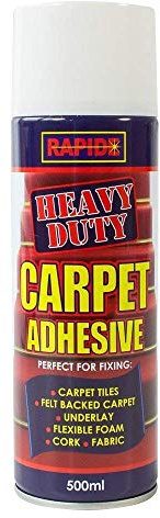 3 x 500ml Heavy Duty Spray Carpet Adhesive Glue Underlay Carpet Tiles