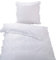 MB Warenhandel24 2-Teilige hochwertige Renforcé-Bettwäsche RÜSCHEN Weiss 1x 135x200 Bettbezug + 1x 80x80 Kissenbezug
