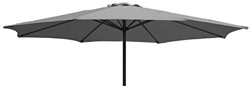 TFS PREMIUM Replacement Parasol Fabric Canopy for Standard & Cantilever Parasols (3m 6arm, Grey PREMIUM)