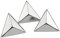 DUO ER 100 Teile/los 15mm Silber Dreieck Nieten Nieten Stollen Tasche Gürtel Leder Kleidung DIY Handwerk Zubehör