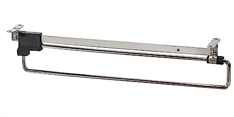 ALUSFERA Ausziehbare Kleiderstange - Kleiderbügelhalter Ausziehbar aus Metall - Schrankstange Verstellbar für Platzersparnis und bessere Zugänglichkeit