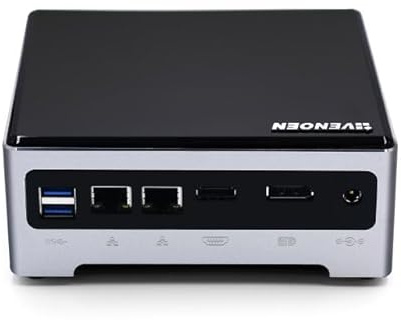 VENOEN Mini Desktop PC Core i9 10880H, 8-Core 16-Thread, Windows 11, 64GB DDR4 RAM 512GB NVME SSD, HD-MI, DP, Dual Display, RJ45 Lan, USB3.0, AC WIfi, BT4.2, Desktop Small Computer, UHD Graphics