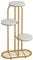 Blumenständer Moderner Pflanzenständer aus Metall mit weißer Marmorplatte, Blumenständer Eckregal, Topflappen for Indoor-Home-Wohnzimmer-Sofa-Seite ( Color : Gold , Size : 4 Tier 50cm x 24cm x 82cm )