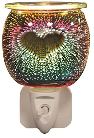Aroma Electric Wax Melt Burner Plug In - 3D Burst Heart