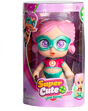 Famosa Super Cute Mini-Puppe 12 cm beweglich und mit Zubehör von Superheroe 5 Mod. sdos. (Exp. 12 Stück)