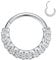 Dreifach gestapelt Septum Ring Septum Schmuck Daith Ohrringe Chirurgenstahl Silber Schlange Septum Nasenring Rook Conch Piercing Schmuck Nahtlose Septum Clicker Ring Knorpel Helix Creolen 10mm