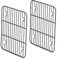 Herogo Lot de 2 grilles de Refroidissement en Acier Inoxydable avec revêtement Anti-adhésif, 22 x 16 cm, rectangulaires, pour la friture, la Cuisson, Le Barbecue, Le Refroidissement