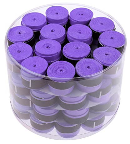 pistro Racchetta da badminton da tennis, anti-assorbimento del sudore, viola, come descritto