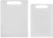 Chef Aid White Chopping Board Twin Pack, Multipurpose Cutting Board with Anti-Slip Surface, Dishwasher Safe with Handles, Large Board Measures 40cm x 30cm, Regular Board 35cm x 25cm