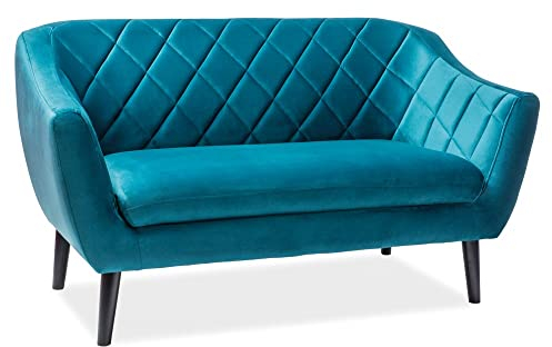 Ins-Term Sofa Baila Couch 2-Sitzer (TAP.BLUVEL 85 - Türkis)
