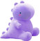 OUKEYI Simpatico dinosauro farcito peluche morbido peluche Dino Plushie morbido regalo di compleanno per bambini ragazze ragazzi rosa 30 cm (viola)