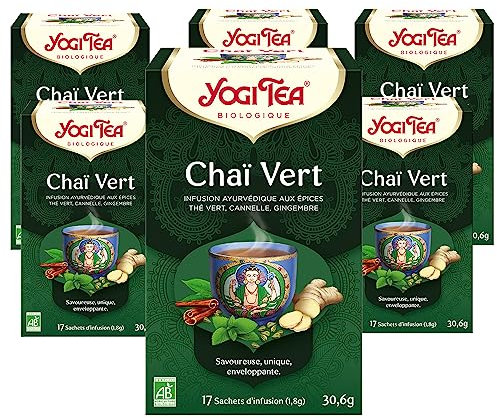 YOGI TEA, Rose, Infusion bio, Mélange de Pétales de Rose Rouge, Hibiscus et Fleurs de Lavande, 102 (6x17) Sachets de Thé
