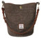 TAILORMAP Harris Tweed Frauen Bucket Bag Schultertasche Handtasche mit zwei Arten von Lederriemen, Nr. 16