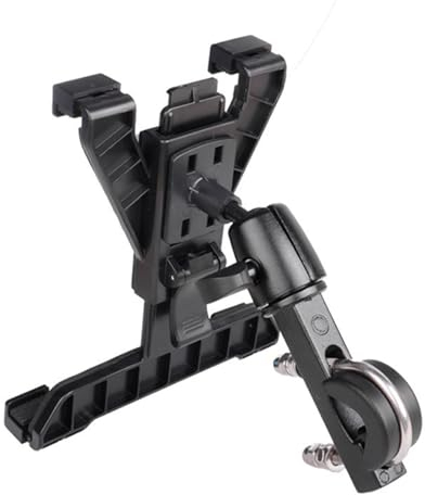 BYERZ Soporte para Tablet de Moto y Bicicleta, Altura Ajustable, Instalación Fácil para 7-10 Pulgadas