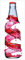 Wallario selbstklebendes Poster - Flasche mit roter Brause - Wirbelsturm, Aufkleber in Premiumqualität, Klebefolie Größe: 80 x 200 cm XXL-Poster