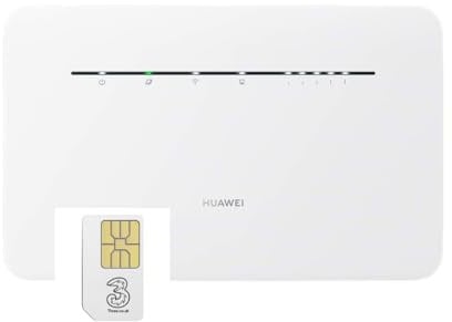 Huawei B535-235 4G+ Cat6 LTE Gigabit Router with Three Data SIM Card Bundle