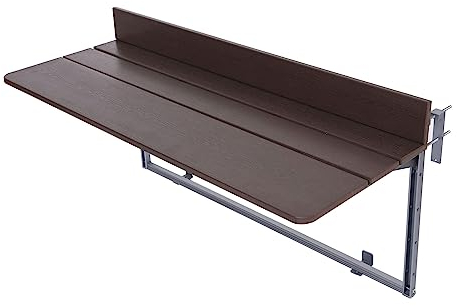 Balkon-Stehtisch für Geländer, Terrassentisch, Balkontisch, Balkontisch zum Aufhängen, klappbarer Geländertisch – Mehrzweck-Geländer-Hängetisch für den Innen- und Außenbereich, hängender verstellbarer