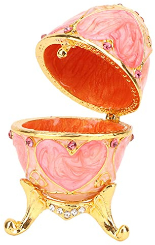 TYCIONG Schmuckkästchen, Fabergé-Ei, mit , dekorativ, bemalt, emailliert