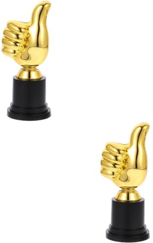 Gogogmee Bierpong Pokal 2st Kinder Tolle Trophäe Textmarker Für Die Kinderparty Pokal Für Kinder Kindergarten-trophäe Darts Wettbewerbstrophäe Für Sieger Fingerskulptur Kinder Plastik Golden