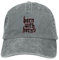 ROBEIUO Cowboy-Baseballkappe Basecap Klassische Baseballkappe mit rotem Umriss „Born with Horns“ für Männer und Frauen, verwaschene Sonnenkappe, für Outdoor-Laufen, Golfmützen