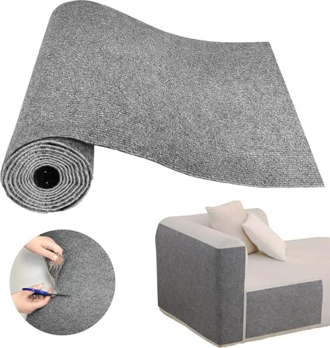 Selbstklebende tapete, Anti Kratz Folie Für Katzen, 40 * 200cm, Selbstklebende Nadel Gestanzte Vliesdecke, Schutzsofa Wandaufkleber, Kratzmatte Katze, Kratzpappe Für Katze(grau)