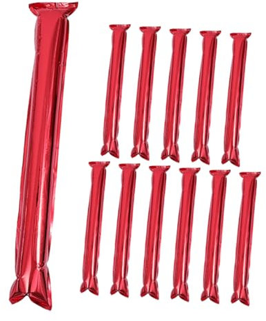 Mobestech 12piezas Animadora Inflable De Palos De Ruido Para Eventos Deportivos Palos De Plástico Para Conciertos Para Fiestas y Partidos