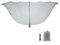 HOHOVYVY Hamaca con mosquitera, mosquitera portátil ultraligera para hamacas, camping, transpirable, protección contra insectos al aire libre (gris)