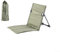 Homeponnew Sedia da campeggio pieghevole, portatile, leggera, con struttura in alluminio, compatta, per viaggi, spiaggia, picnic, con cuscino per schienale, beige, cachi, marrone, nero (verde)