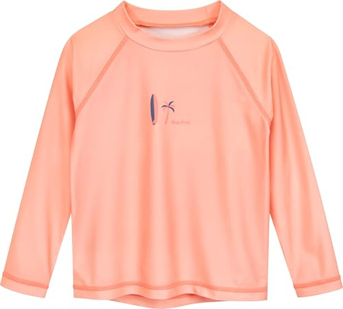 Playshoes Unisex Kinder Langarmshirt Rash-Guard-Shirt, Lang Rosa Surfbrett, 98-104