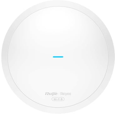 Ruijie Reyee Punto de acceso Wi-Fi 6 para montaje en techo, AX1800 de doble banda, RG-RAP62, con soporte de malla, 2.4 GHz/5 GHz, 1774 Mbps, puerto Gigabit, alimentación PoE/DC