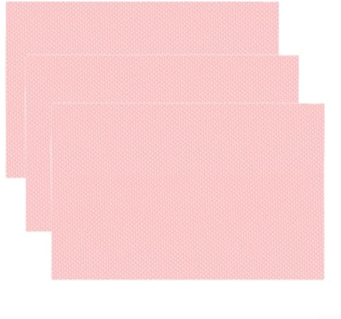 Non-Slip Fridge Shelf Liners 3 Pack PEVA Material 45x130cm for Kitchen Cabinets Bathroom Drawers and Office Use (Pink)