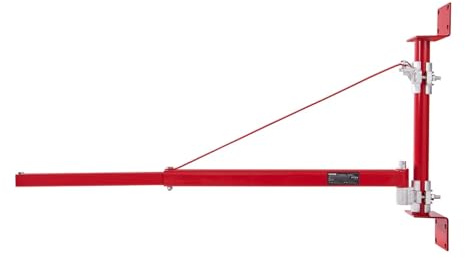 chain hoist Electric Hoist Support Arm Swing Holder With Pole Steel Frame 180° Scaffold Winch Lifting For Workshop Garage