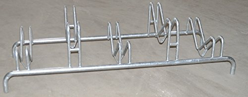 Alberts 692650 Mehrfach-Fahrradständer | 5 Einstellplätze, freistehend | Rahmen mit Bohrungen zum Aufschrauben | feuerverzinkt