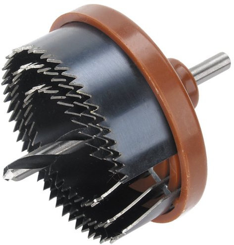 wolfcraft Mehrkranzlochsäge, Ø 40-65 mm I 2169000 I Säge mit 3 Schnellwechsel-Einsätzen, Ø 40, 54, 65 mm, Schnitttiefe 18 mm