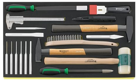 Stahlwille Hammer, Meißel etc. i.TCS Nr.TCS 102-108/10956/10960/18 3/3-Teilung 18tlg.