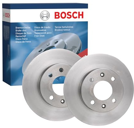 Bosch BD1149 Brake Disc Set - 241 mm - Front Axle - 1 Set of 2 Discs | Vented High-Carbon Discs - ECE-R90 Certified - Improved Cooling, Reduced Brake Fade, Corrosion Protection