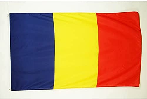 AZ FLAG - Bandera Rumania - 90x60 cm - Bandera Rumana 100% Poliéster Con Ojales de Metal integrados - 50g - Colores Vivos Y Resistente A La Decoloración
