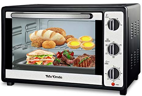 Mx Onda MX-HC2181 Horno de sobremesa con convección 32 litros, 1600 W, 30 litros, Acero Inoxidable, Negro