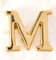 Mud Pie Initiale Pavé Ohrstecker, Gold