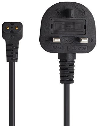 2 Pin Mains Power Lead Fig Figure 8 Cable IEC C7 Compatible with PS4 PS5 Xbox Samsung Toshiba Panasonic JVC Philips LG Sharp Sony TV Canon Pixma HP Brother Asus Toshiba Charger UK Wall Cord 1.8M