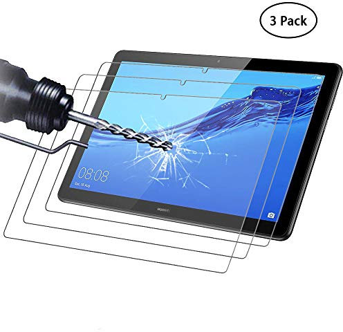 Didisky 3 Stück Schutzfolie Kompatibel mit Huawei MediaPad T5 10.1, 9H,High Definition Schutzfolie, Einfach anzuwenden, Fall-freundlich