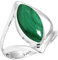 Jeweloporium Grün Real Malachit 925 Sterling Silber Ringe für Frauen mit Stein viktorianisch Silber Ringe Größe 59(18.8) Hochzeit Geschenk Handgefertigt Schmuck