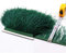 Ribete de plumas de avestruz de calidad para artesanía en artesanía en vestidos y sombreros. 36 colores disponibles. Color esmeralda, 2 metros