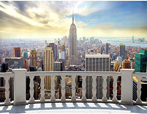 XiuTaiLtd Peintures Murales New York Soie Mur Papier Peint Salon Chambre Bureau Couloir Décoration Peintures Murales Xxl Moderne Décoration Murale - 400X280 CM