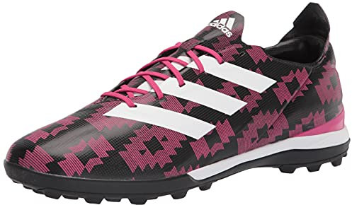 adidas Unisex Gamemode Syn Turf Soccer Shoe, Black/White/Real Magenta, 11 US Men
