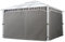 TOOLPORT 4 Seitenteile für Gartenpavillon Sunset Deluxe 4x4 m - Polyester ca. 180 g/m² - mit Reißverschluss - grau